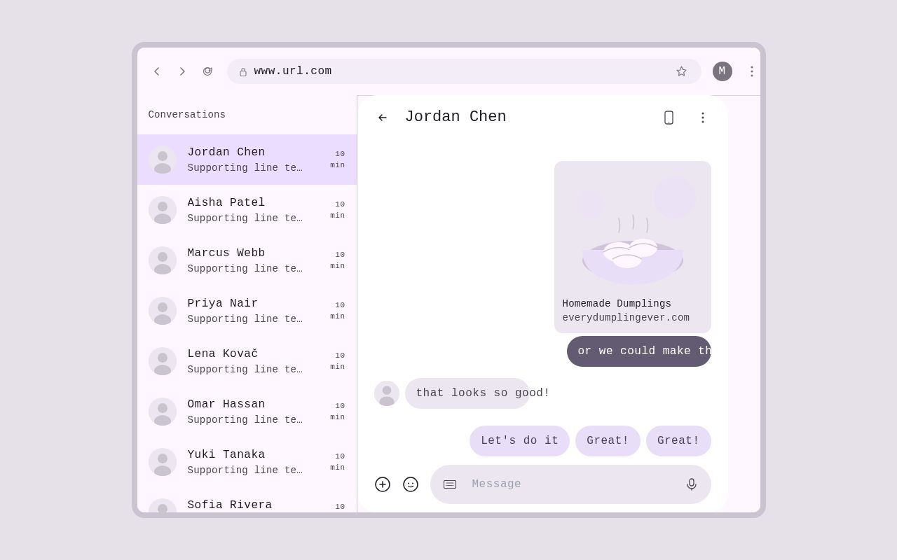 Realtime Chat Template
