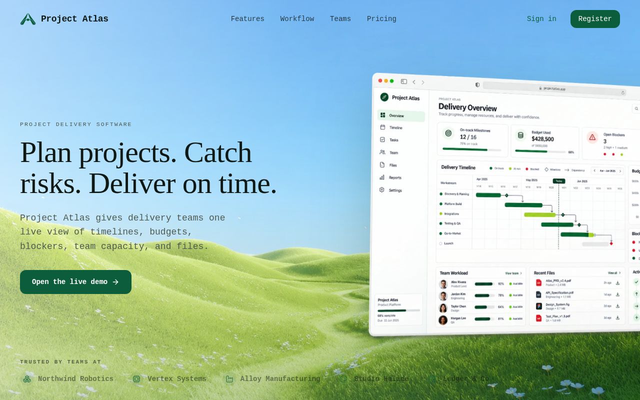 Project Atlas SaaS Demo